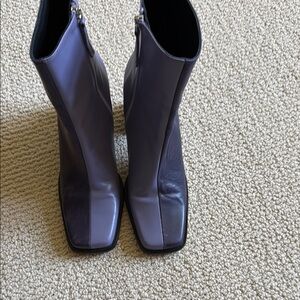ALOHAS Purple Heeled Boots Sleek Design